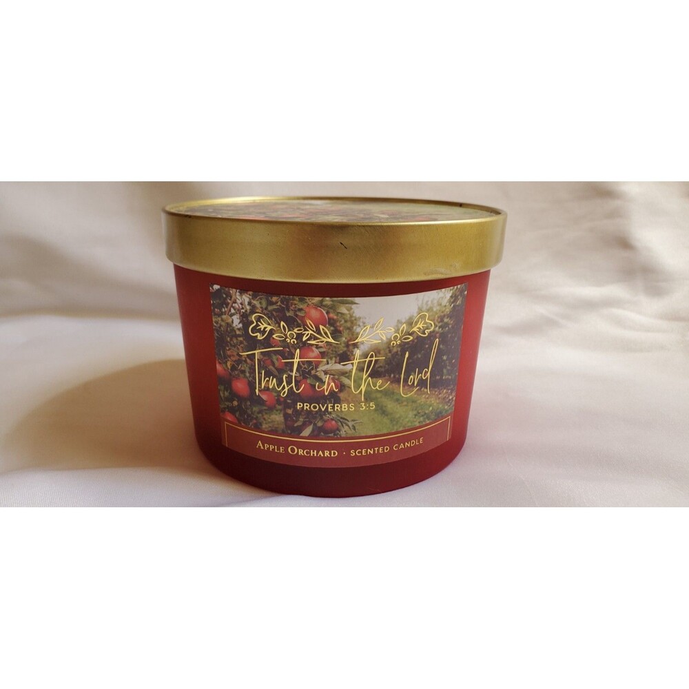Bloom & Prosper Apple Orchard Proverbs 3:5 Double Wick 10.4oz  Scented Candle